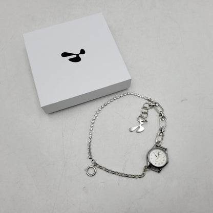 【中古品】【メンズ/レディース】 HIDAKA ヒダカ HDK-BR14 FUSION WATCH BRACELET フュージョン ウォッチ ブレスレット アクセサリー 192-260515-cs-08-izu サイズ：OS カラー：シルバー 万代Net店