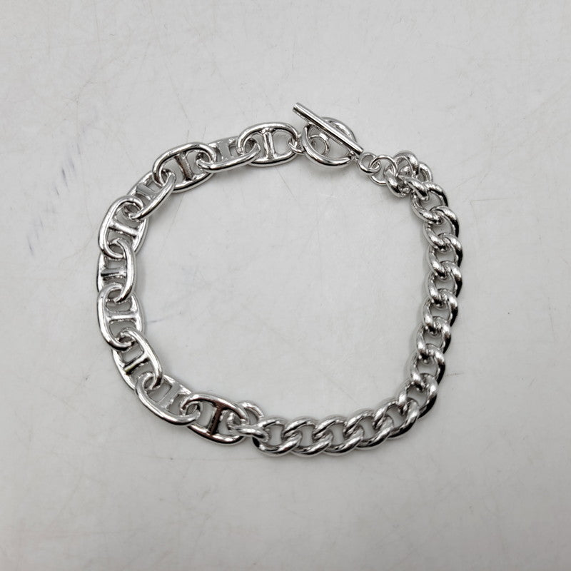 【中古美品】【メンズ/レディース】 THE OBJECT ザ オブジェクト TO-HKG-25029 DYLAN BRACELET ディラン ブレスレットアクセサリー 192-260515-cs-10-izu サイズ：L カラー：シルバー 万代Net店