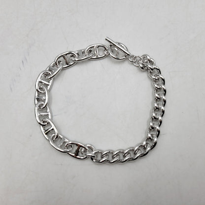 【中古美品】【メンズ/レディース】 THE OBJECT ザ オブジェクト TO-HKG-25029 DYLAN BRACELET ディラン ブレスレットアクセサリー 192-260515-cs-10-izu サイズ：L カラー：シルバー 万代Net店