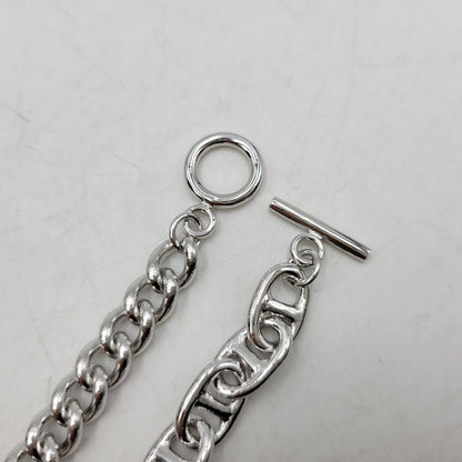 【中古美品】【メンズ/レディース】 THE OBJECT ザ オブジェクト TO-HKG-25029 DYLAN BRACELET ディラン ブレスレットアクセサリー 192-260515-cs-10-izu サイズ：L カラー：シルバー 万代Net店