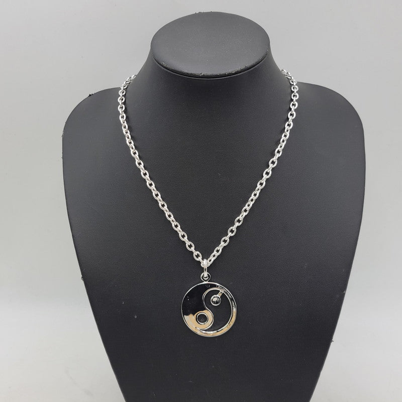 【中古品】【メンズ/レディース】 THE OBJECT ザ オブジェクト TO-HKG-24014 YIN-YANG SYMBOL NECKLACE 陰陽シンボル ネックレス アクセサリー 192-260515-cs-13-izu サイズ：F カラー：シルバー 万代Net店