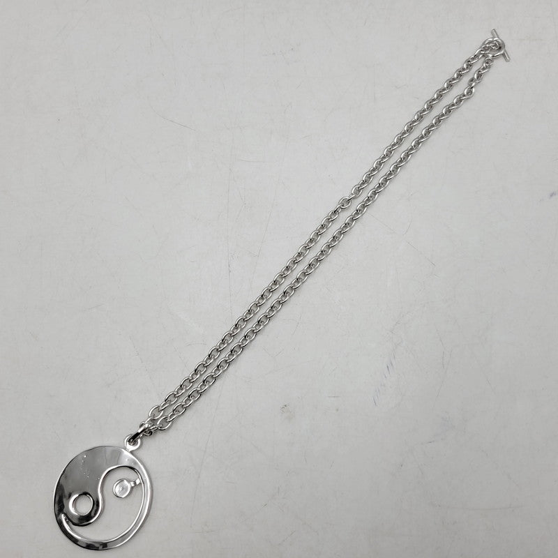 【中古品】【メンズ/レディース】 THE OBJECT ザ オブジェクト TO-HKG-24014 YIN-YANG SYMBOL NECKLACE 陰陽シンボル ネックレス アクセサリー 192-260515-cs-13-izu サイズ：F カラー：シルバー 万代Net店