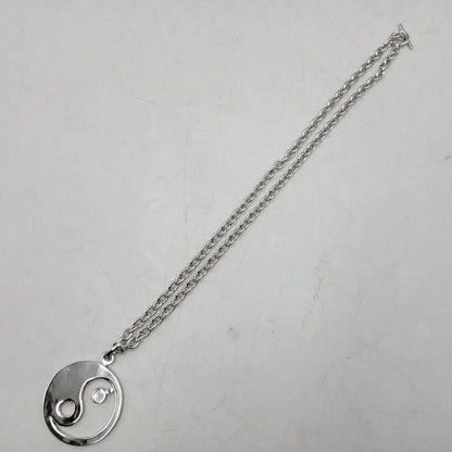 【中古品】【メンズ/レディース】 THE OBJECT ザ オブジェクト TO-HKG-24014 YIN-YANG SYMBOL NECKLACE 陰陽シンボル ネックレス アクセサリー 192-260515-cs-13-izu サイズ：F カラー：シルバー 万代Net店