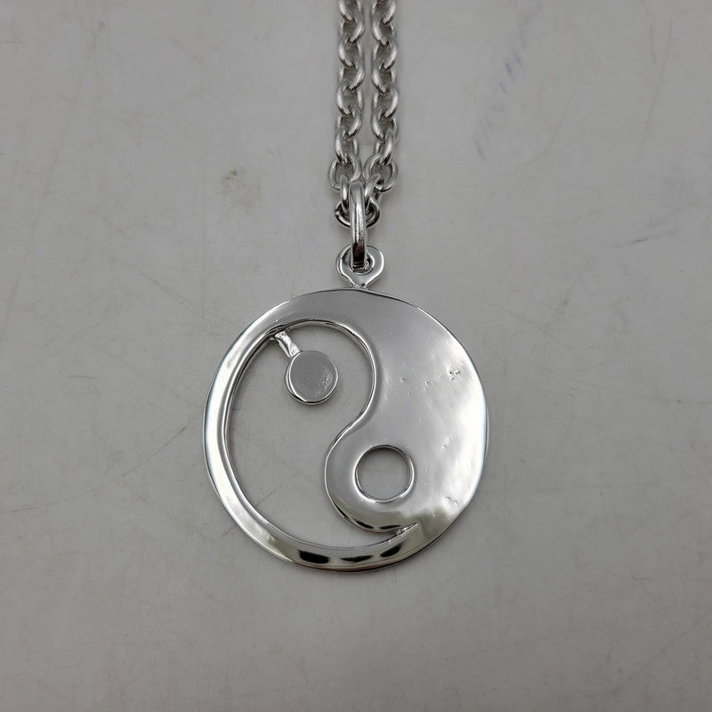 【中古品】【メンズ/レディース】 THE OBJECT ザ オブジェクト TO-HKG-24014 YIN-YANG SYMBOL NECKLACE 陰陽シンボル ネックレス アクセサリー 192-260515-cs-13-izu サイズ：F カラー：シルバー 万代Net店