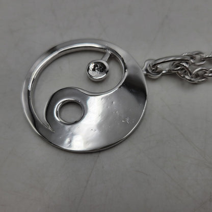 【中古品】【メンズ/レディース】 THE OBJECT ザ オブジェクト TO-HKG-24014 YIN-YANG SYMBOL NECKLACE 陰陽シンボル ネックレス アクセサリー 192-260515-cs-13-izu サイズ：F カラー：シルバー 万代Net店