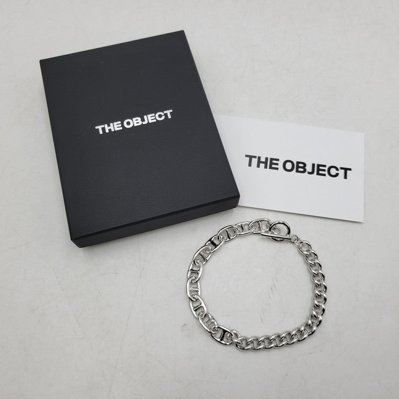 【中古美品】【メンズ/レディース】 THE OBJECT ザ オブジェクト TO-HKG-25029 DYLAN BRACELET ディラン ブレスレット アクセサリー 192-260515-cs-09-izu サイズ：L カラー：シルバー 万代Net店