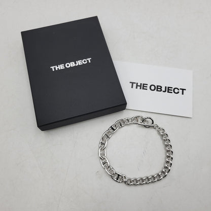 【中古美品】【メンズ/レディース】 THE OBJECT ザ オブジェクト TO-HKG-25029 DYLAN BRACELET ディラン ブレスレット アクセサリー 192-260515-cs-09-izu サイズ：L カラー：シルバー 万代Net店