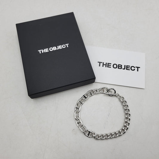 【中古美品】【メンズ/レディース】 THE OBJECT ザ オブジェクト TO-HKG-25029 DYLAN BRACELET ディラン ブレスレット アクセサリー 192-260515-cs-09-izu サイズ：L カラー：シルバー 万代Net店