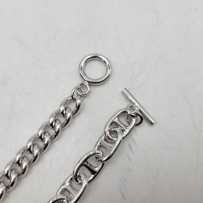 【中古美品】【メンズ/レディース】 THE OBJECT ザ オブジェクト TO-HKG-25029 DYLAN BRACELET ディラン ブレスレット アクセサリー 192-260515-cs-09-izu サイズ：L カラー：シルバー 万代Net店