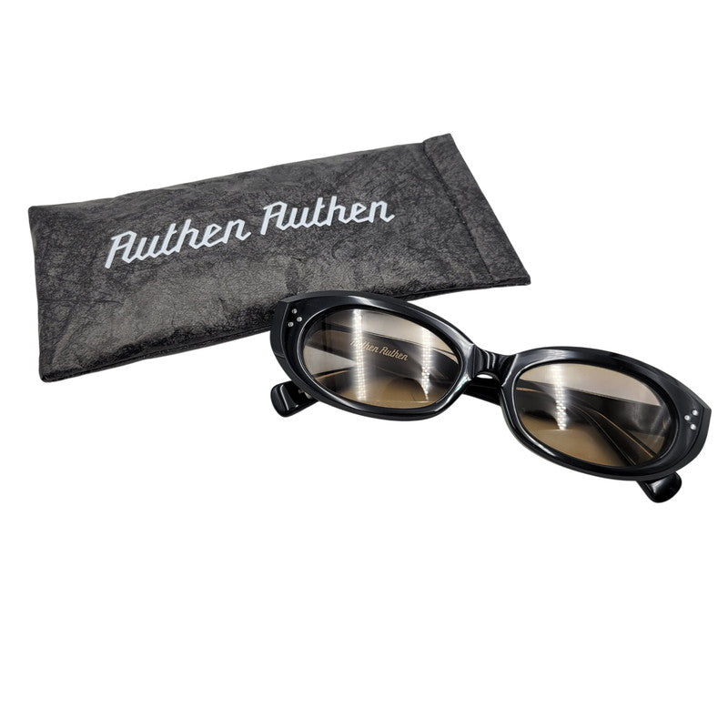 【中古美品】【メンズ/レディース】 AUTHEN AUTHEN オーセンオーセン AA54822 OVAL CAT EYE オーバル キャット アイ サングラス 203-260515-cs-05-izu サイズ：53口18-145 カラー：ブラック×ブラウン 万代Net店