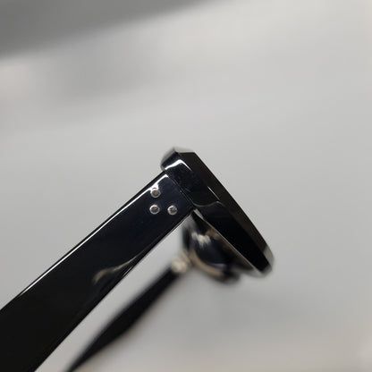 【中古美品】【メンズ/レディース】 AUTHEN AUTHEN オーセンオーセン AA54822 OVAL CAT EYE オーバル キャット アイ サングラス 203-260515-cs-05-izu サイズ：53口18-145 カラー：ブラック×ブラウン 万代Net店