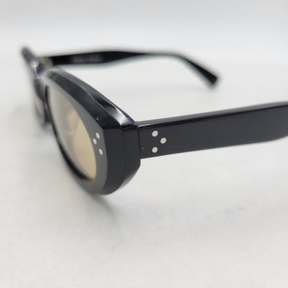 【中古美品】【メンズ/レディース】 AUTHEN AUTHEN オーセンオーセン AA54822 OVAL CAT EYE オーバル キャット アイ サングラス 203-260515-cs-05-izu サイズ：53口18-145 カラー：ブラック×ブラウン 万代Net店