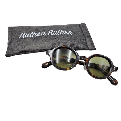 【中古美品】【メンズ/レディース】 AUTHEN AUTHEN オーセンオーセン AA54816 ROUMD DEMI ラウンド デミ サングラス 203-260515-cs-04-izu サイズ：43口24-145 カラー：ブラウン系×グリーン 万代Net店