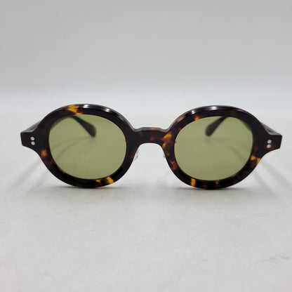 【中古美品】【メンズ/レディース】 AUTHEN AUTHEN オーセンオーセン AA54816 ROUMD DEMI ラウンド デミ サングラス 203-260515-cs-04-izu サイズ：43口24-145 カラー：ブラウン系×グリーン 万代Net店