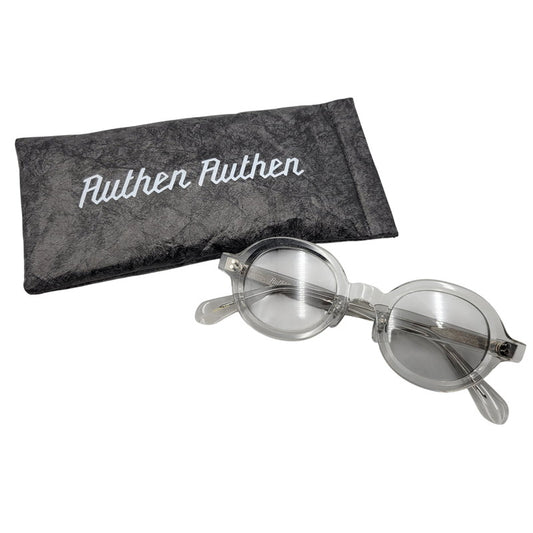 【中古美品】【メンズ/レディース】 AUTHEN AUTHEN オーセンオーセン AA54816 ROUND GRAY ラウンド グレー サングラス 203-260515-cs-06-izu サイズ：43口24-145 カラー：クリアグレー 万代Net店