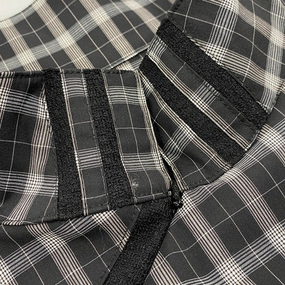 【中古美品】【メンズ】 PASTOR NOVA パストルノヴァ HERITAGE LACE H/S SHIRTS S1006-MC ヘリテージ レース ハーフスリーブ シャツ 140-260516-as-05-izu サイズ：2 カラー：ブラック系 万代Net店
