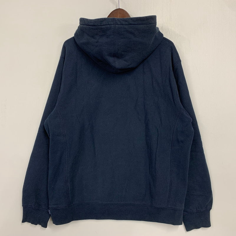 【中古品】【メンズ】 Supreme シュプリーム 18SS GONZ LOGO HOODED SWEATSHIRT ゴンズ ロゴ フーデッド スウェットシャツ トップス 長袖 149-260515-cs-01-izu サイズ：L カラー：ネイビー 万代Net店