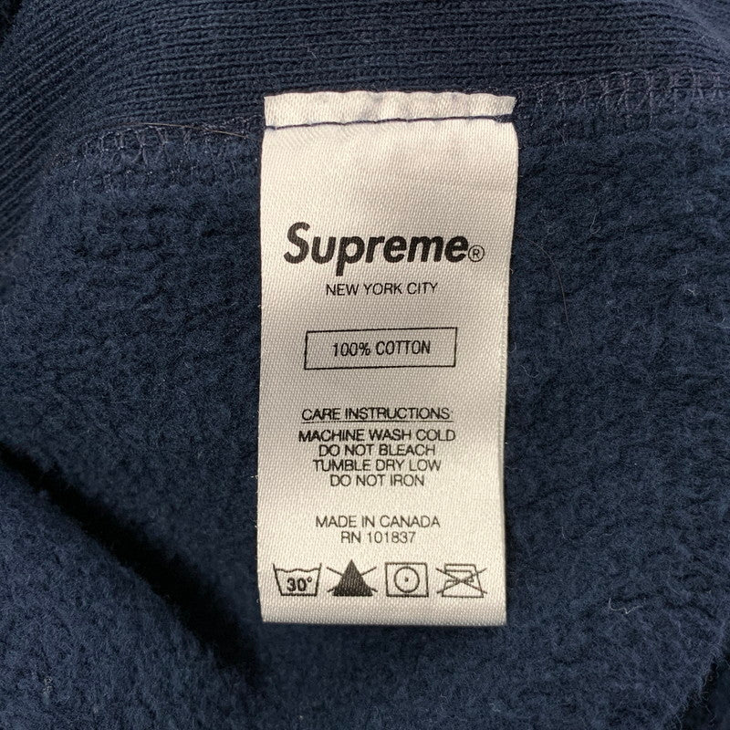 【中古品】【メンズ】 Supreme シュプリーム 18SS GONZ LOGO HOODED SWEATSHIRT ゴンズ ロゴ フーデッド スウェットシャツ トップス 長袖 149-260515-cs-01-izu サイズ：L カラー：ネイビー 万代Net店