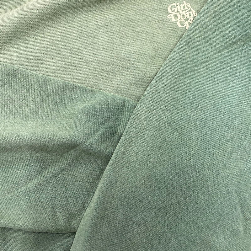 【現状渡し品】【メンズ】 GIRLS DON'T CRY ガールズ ドント クライ LOGO HOODIE ロゴ フーディ トップス スウェット 142-260515-ya-09-izu サイズ：M カラー：グリーン 万代Net店