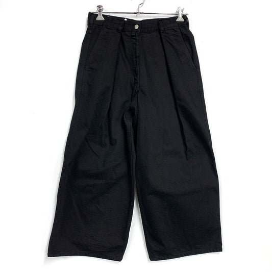 【中古品】【メンズ】 DRIES VAN NOTEN ドリスヴァンノッテン WIDE TUCK DENIM PANTS 71-04-01-04012 ワイド タック デニムパンツ ボトムス 152-260519-as-12-izu サイズ：36 カラー：ブラック 万代Net店