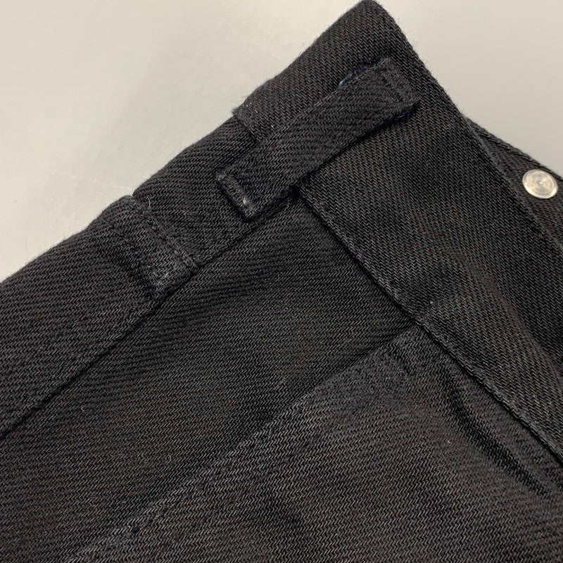 【中古品】【メンズ】 DRIES VAN NOTEN ドリスヴァンノッテン WIDE TUCK DENIM PANTS 71-04-01-04012 ワイド タック デニムパンツ ボトムス 152-260519-as-12-izu サイズ：36 カラー：ブラック 万代Net店