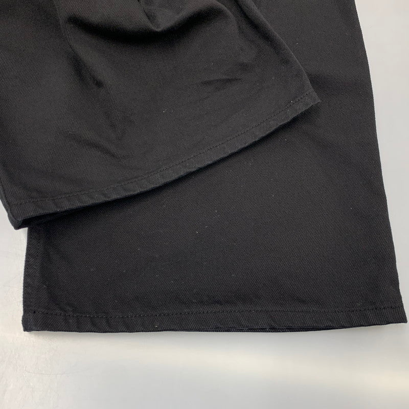 【中古品】【メンズ】 DRIES VAN NOTEN ドリスヴァンノッテン WIDE TUCK DENIM PANTS 71-04-01-04012 ワイド タック デニムパンツ ボトムス 152-260519-as-12-izu サイズ：36 カラー：ブラック 万代Net店