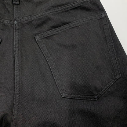 【中古品】【メンズ】 DRIES VAN NOTEN ドリスヴァンノッテン WIDE TUCK DENIM PANTS 71-04-01-04012 ワイド タック デニムパンツ ボトムス 152-260519-as-12-izu サイズ：36 カラー：ブラック 万代Net店