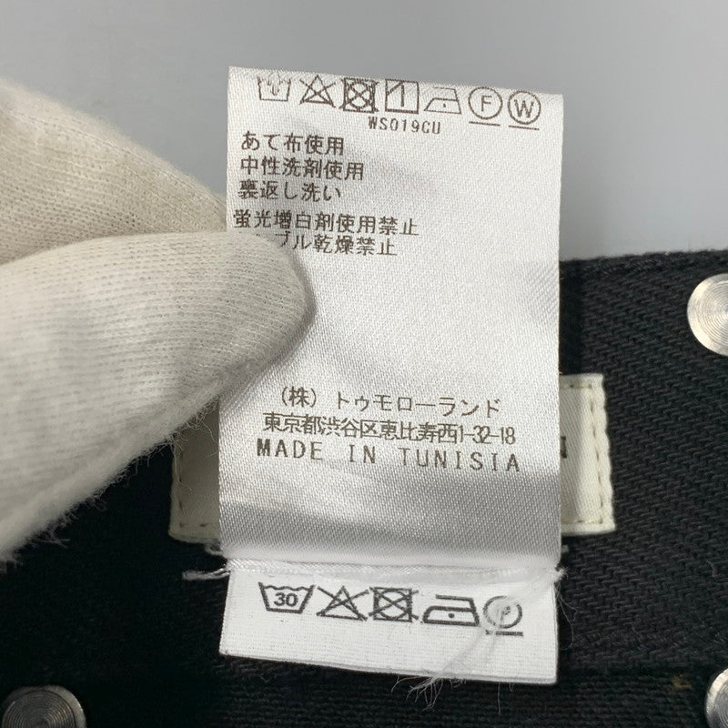 【中古品】【メンズ】 DRIES VAN NOTEN ドリスヴァンノッテン WIDE TUCK DENIM PANTS 71-04-01-04012 ワイド タック デニムパンツ ボトムス 152-260519-as-12-izu サイズ：36 カラー：ブラック 万代Net店