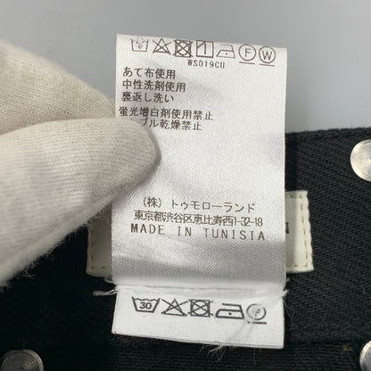 【中古品】【メンズ】 DRIES VAN NOTEN ドリスヴァンノッテン WIDE TUCK DENIM PANTS 71-04-01-04012 ワイド タック デニムパンツ ボトムス 152-260519-as-12-izu サイズ：36 カラー：ブラック 万代Net店