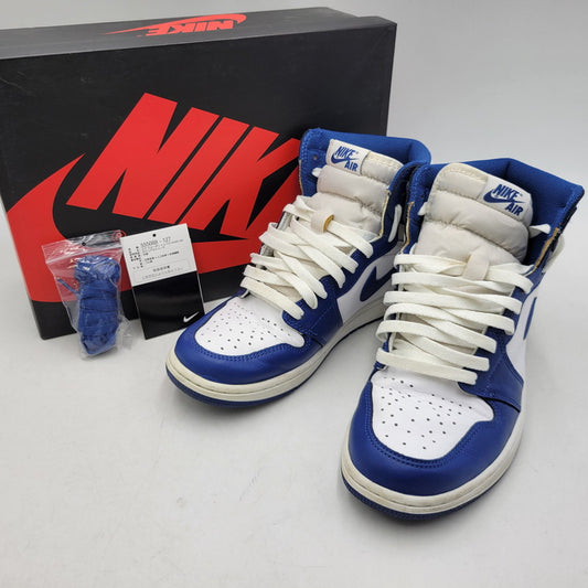 【中古品】【メンズ】 NIKE ナイキ 555088-127 AIR JORDAN 1 RETRO HIGH エア ジョーダン ワン レトロ ハイ スニーカー シューズ 靴 160-260515-cs-15-izu サイズ：26.5cm カラー：WHITE/STORM BLUE 万代Net店