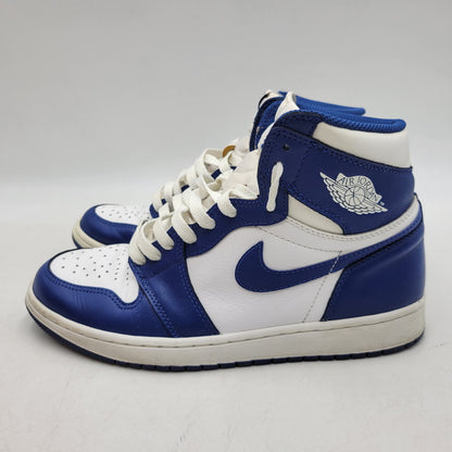 【中古品】【メンズ】 NIKE ナイキ 555088-127 AIR JORDAN 1 RETRO HIGH エア ジョーダン ワン レトロ ハイ スニーカー シューズ 靴 160-260515-cs-15-izu サイズ：26.5cm カラー：WHITE/STORM BLUE 万代Net店