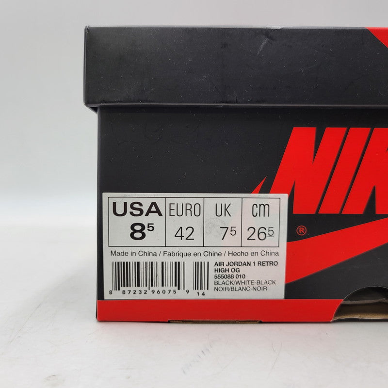 【中古品】【メンズ】 NIKE ナイキ 555088-010 AIR JORDAN 1 RETRO HIGH OG エア ジョーダン ワン レトロ ハイ オリジナル スニーカー シューズ 靴 160-260515-cs-14-izu サイズ：26.5cm カラー：BLACK/WHITE-BLACK 万代Net店