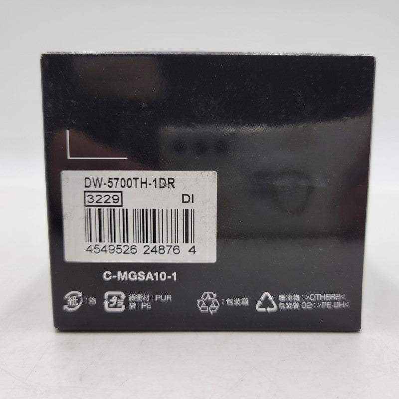 【中古品】【メンズ/レディース】 G-SHOCK ジーショック DIGITAL QUARTZ DW-5700TH-1DR デジタルクォーツ 腕時計 196-260523-as-12-izu カラー：ブラック 万代Net店