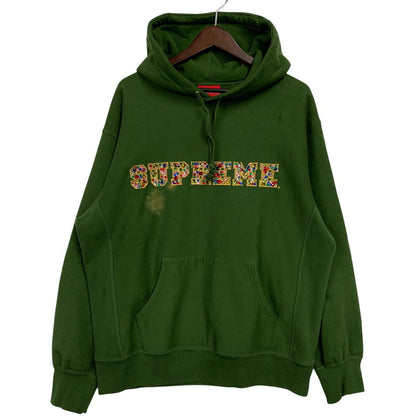 【中古品】【メンズ】 Supreme シュプリーム 20FW JEWELS HOODED SWEATSHIRT ジュエルズ フーデッド スウェットシャツ トップス 長袖 149-260515-cs-02-izu サイズ：M カラー：グリーン 万代Net店