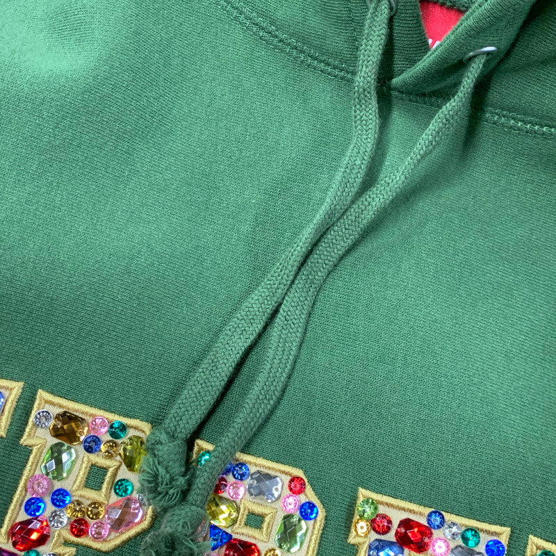 【中古品】【メンズ】 Supreme シュプリーム 20FW JEWELS HOODED SWEATSHIRT ジュエルズ フーデッド スウェットシャツ トップス 長袖 149-260515-cs-02-izu サイズ：M カラー：グリーン 万代Net店