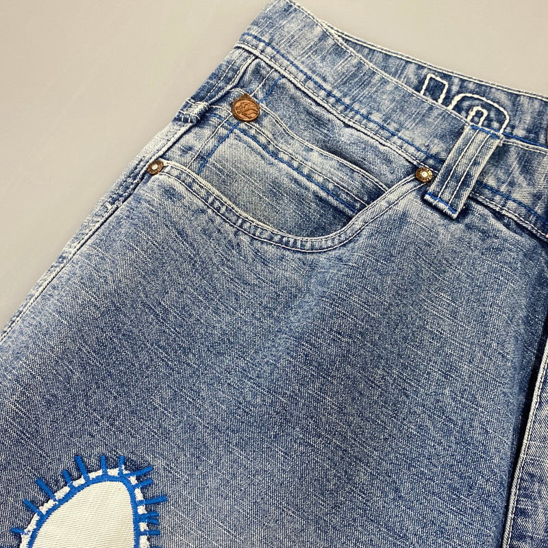 【中古品】【メンズ】 CLENCH クリンチ PATCH DENIM PANTS パッチ デニム パンツ ボトムス ズボン 157-260719-cs-10-izu サイズ：34 カラー：インディゴ 万代Net店