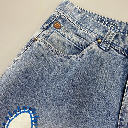 【中古品】【メンズ】 CLENCH クリンチ PATCH DENIM PANTS パッチ デニム パンツ ボトムス ズボン 157-260719-cs-10-izu サイズ：34 カラー：インディゴ 万代Net店