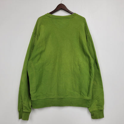 【現状渡し品】【メンズ】 STUSSY ステューシー LOGO 刺繍 SWEAT SHIRT ロゴ刺繍 スウェット シャツ トップス 142-260605-kh-11-izu サイズ：XL カラー：グリーン 万代Net店