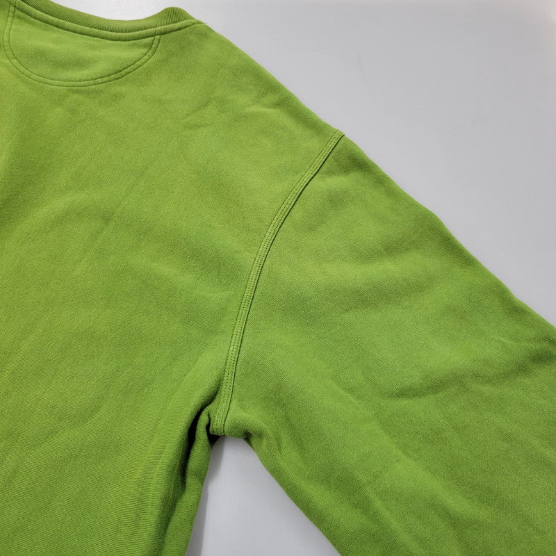 【現状渡し品】【メンズ】 STUSSY ステューシー LOGO 刺繍 SWEAT SHIRT ロゴ刺繍 スウェット シャツ トップス 142-260605-kh-11-izu サイズ：XL カラー：グリーン 万代Net店