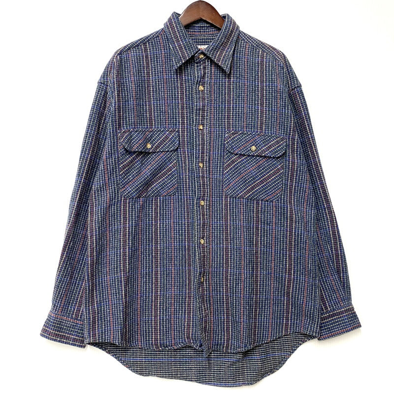【中古品】【メンズ】 CONE SPORTSWEAR コーン 2-POCKET COTTON CHECK SHIRT A472-SE005Ｍ 2ポケット コットン チェックシャツ 長袖 146-260610-as-08-izu サイズ：L カラー：マルチカラー 万代Net店