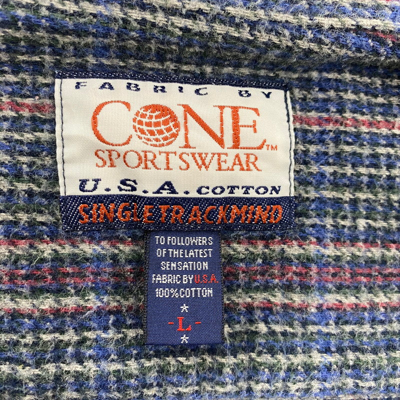 【中古品】【メンズ】 CONE SPORTSWEAR コーン 2-POCKET COTTON CHECK SHIRT A472-SE005Ｍ 2ポケット コットン チェックシャツ 長袖 146-260610-as-08-izu サイズ：L カラー：マルチカラー 万代Net店