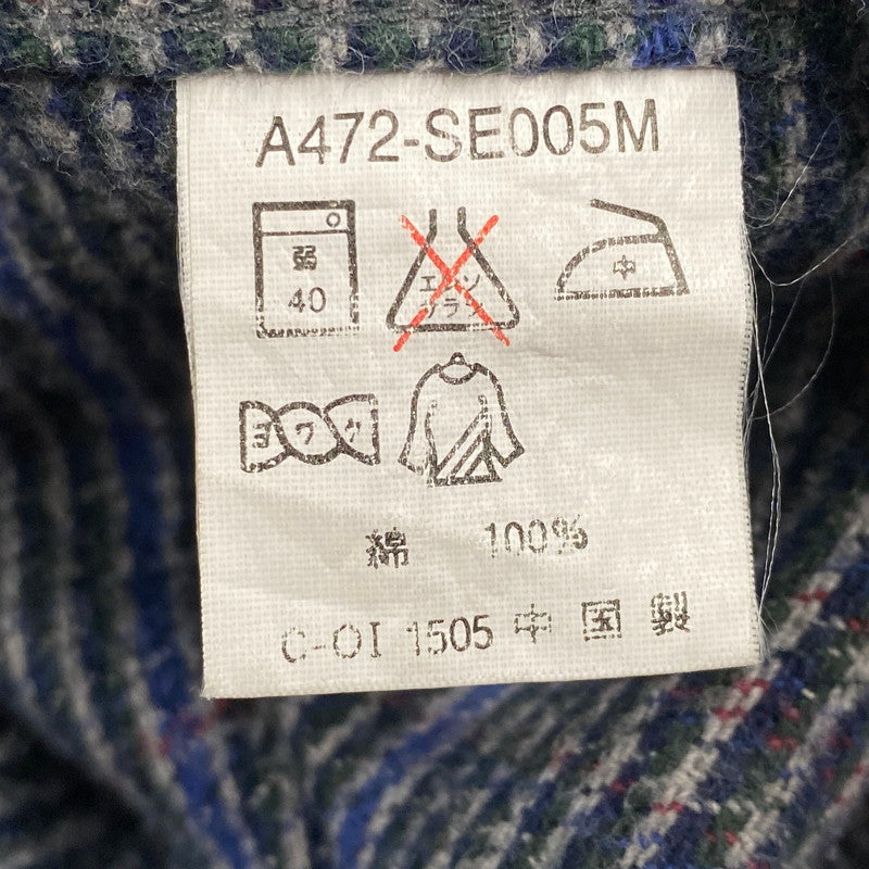 【中古品】【メンズ】 CONE SPORTSWEAR コーン 2-POCKET COTTON CHECK SHIRT A472-SE005Ｍ 2ポケット コットン チェックシャツ 長袖 146-260610-as-08-izu サイズ：L カラー：マルチカラー 万代Net店