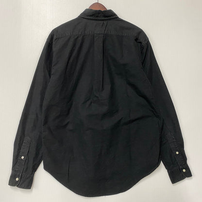 【中古品】【メンズ】 RALPH LAUREN ラルフローレン CUSTOM FIT PURPLE PONY L/S SHIRT パープルポニー ロングスリーブ シャツ 長袖 146-260524-as-34-izu サイズ：M カラー：ブラック 万代Net店