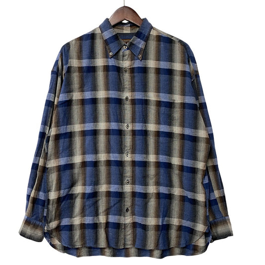 【中古品】【メンズ】 MR.OLIVE ミスターオリーブ MELANGE OMBRE CHECK OVERSIZE BOTTON DOWN SHIRT M-023105 オンブレチェック オーバーサイズ ボタンダウンシャツ 長袖 140-260524-as-27-izu サイズ：M カラー：マルチカラー 万代Net店