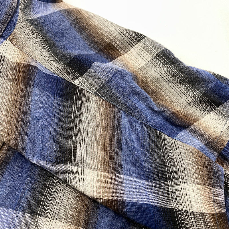 【中古品】【メンズ】 MR.OLIVE ミスターオリーブ MELANGE OMBRE CHECK OVERSIZE BOTTON DOWN SHIRT M-023105 オンブレチェック オーバーサイズ ボタンダウンシャツ 長袖 140-260524-as-27-izu サイズ：M カラー：マルチカラー 万代Net店