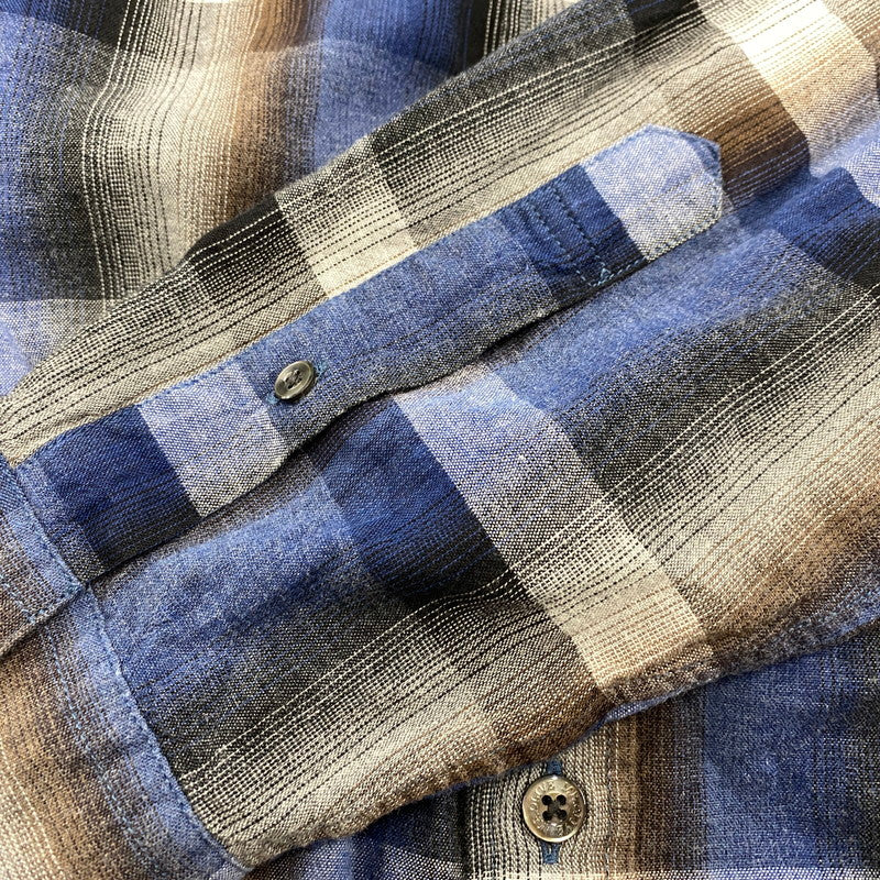 【中古品】【メンズ】 MR.OLIVE ミスターオリーブ MELANGE OMBRE CHECK OVERSIZE BOTTON DOWN SHIRT M-023105 オンブレチェック オーバーサイズ ボタンダウンシャツ 長袖 140-260524-as-27-izu サイズ：M カラー：マルチカラー 万代Net店