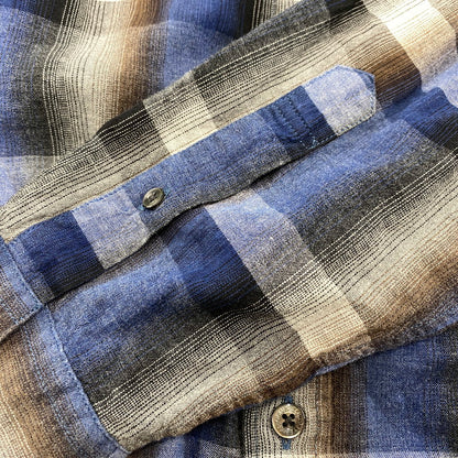 【中古品】【メンズ】 MR.OLIVE ミスターオリーブ MELANGE OMBRE CHECK OVERSIZE BOTTON DOWN SHIRT M-023105 オンブレチェック オーバーサイズ ボタンダウンシャツ 長袖 140-260524-as-27-izu サイズ：M カラー：マルチカラー 万代Net店