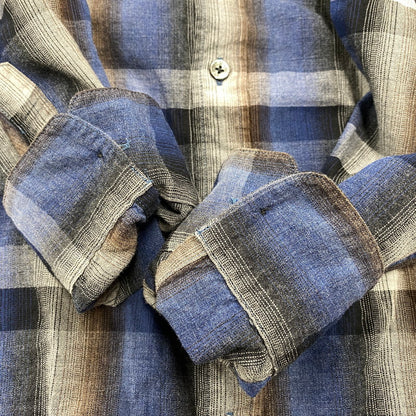【中古品】【メンズ】 MR.OLIVE ミスターオリーブ MELANGE OMBRE CHECK OVERSIZE BOTTON DOWN SHIRT M-023105 オンブレチェック オーバーサイズ ボタンダウンシャツ 長袖 140-260524-as-27-izu サイズ：M カラー：マルチカラー 万代Net店