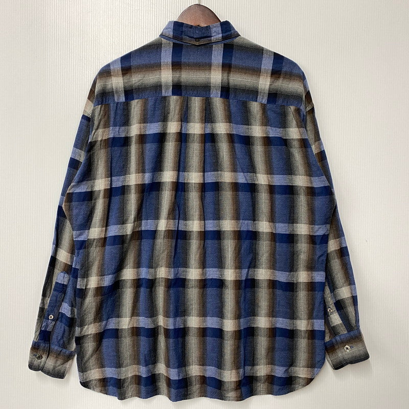 【中古品】【メンズ】 MR.OLIVE ミスターオリーブ MELANGE OMBRE CHECK OVERSIZE BOTTON DOWN SHIRT M-023105 オンブレチェック オーバーサイズ ボタンダウンシャツ 長袖 140-260524-as-27-izu サイズ：M カラー：マルチカラー 万代Net店