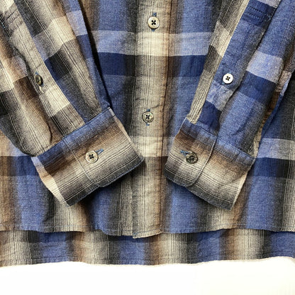 【中古品】【メンズ】 MR.OLIVE ミスターオリーブ MELANGE OMBRE CHECK OVERSIZE BOTTON DOWN SHIRT M-023105 オンブレチェック オーバーサイズ ボタンダウンシャツ 長袖 140-260524-as-27-izu サイズ：M カラー：マルチカラー 万代Net店
